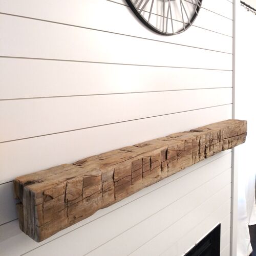 diy shiplap fireplace