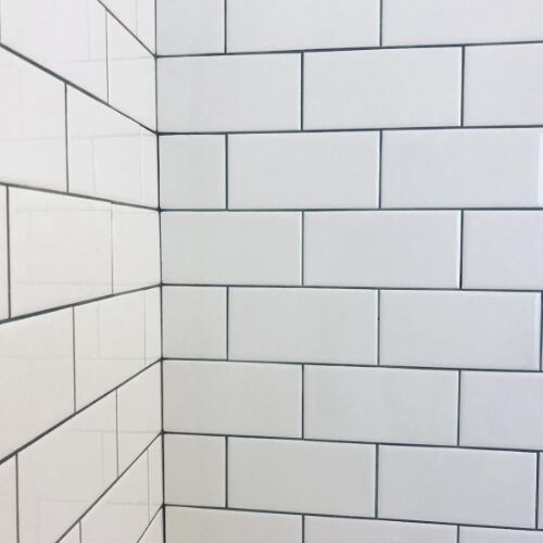 subway tile shower
