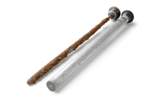 corroded anode tube