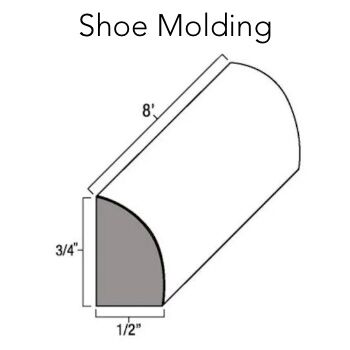 shoe molding profile